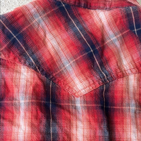 Ariat Youth Red and Blue Plaid Shirt - Picture 12 of 16